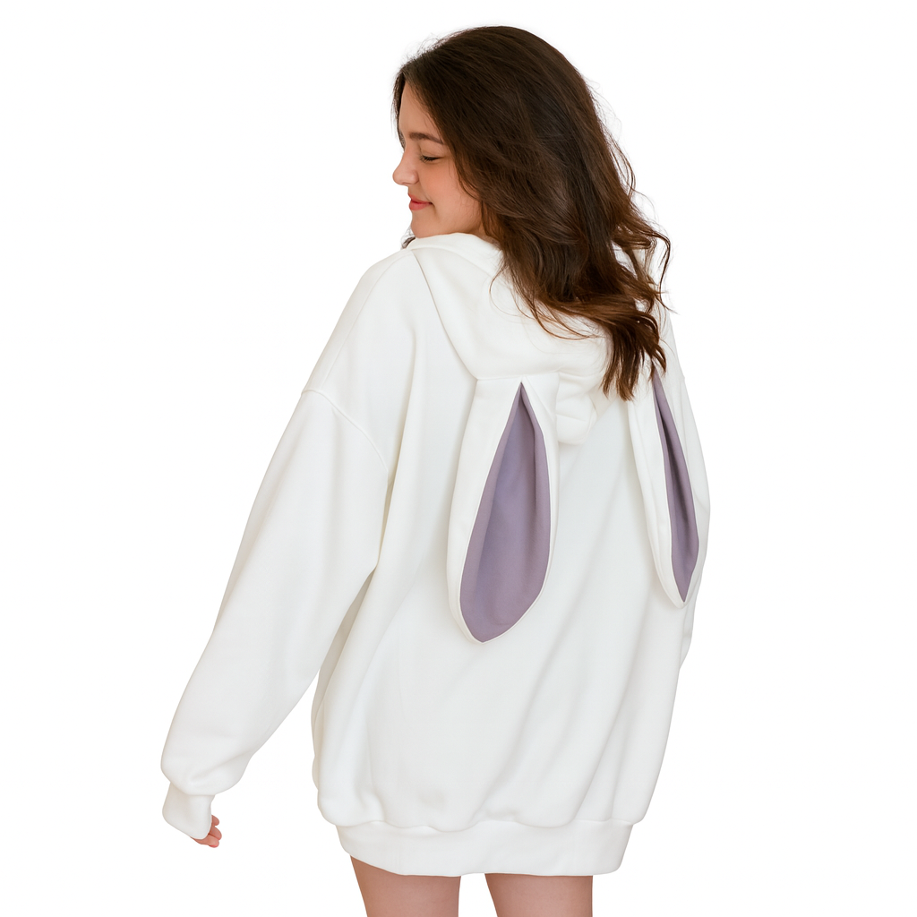 Plaid à Capuche Bunny Oversize