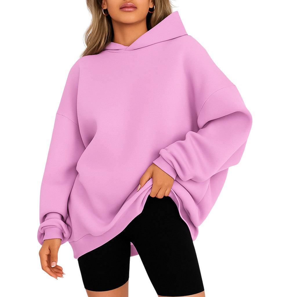 Pullover Oversize à Capuche