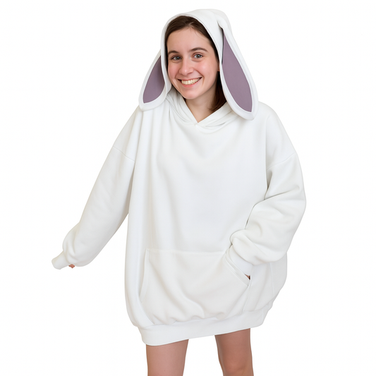 Plaid à Capuche Bunny Oversize