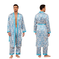 Peignoir Satiné Homme 2 Pièces